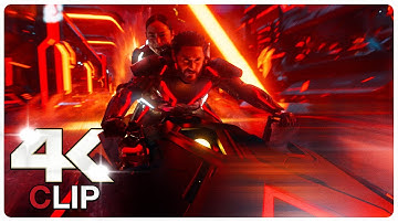 Ares Gets Chased By Evil AI Drones Scene | TRON ARES (NEW 2025) Movie CLIP 4K