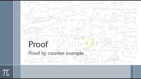 Proof by counter example