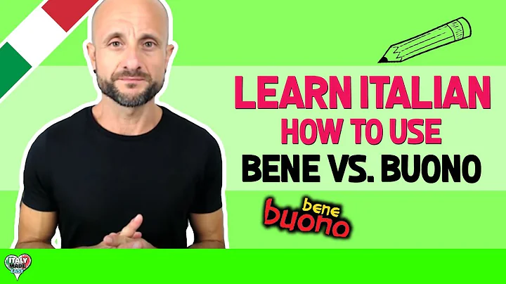 How to Use BENE VS BUONO in Italian + Meaning!