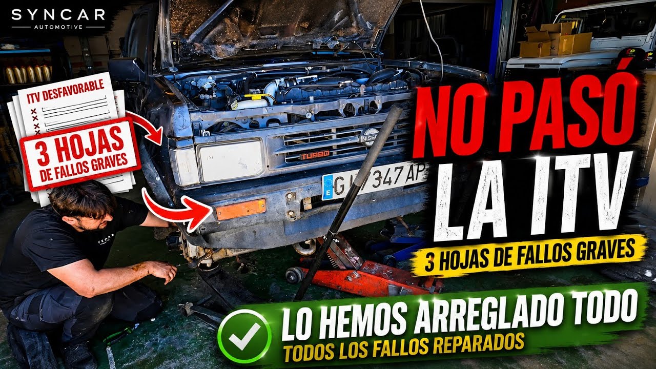Nos dieron 3 hojas de fallos en la ITV y hemos conseguido salvar este Terrano