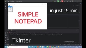 tkinter : simple notepad using python