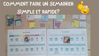 COMMENT FAIRE UN SEMAINIER SIMPLE ET LUDIQUE À FAIRE SOI MÊME? (POUR ENFANT) COMMENT FAIRE UN SEMAINIER SIMPLE ET LUDIQUE À FAIRE SOI MÊME? (POUR ENFANT)