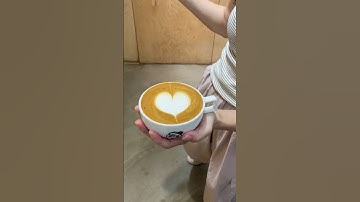 Latte Art level 1 愛心是拉花裡很重要的基本功‼️#拉花教學 #咖啡拉花 #拉花 #coffee #latteart #cafe #라떼아트