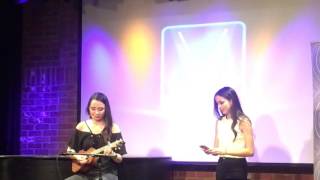 Video thumbnail of "Internet Crush Live The Merrell Twins/ Their first show"