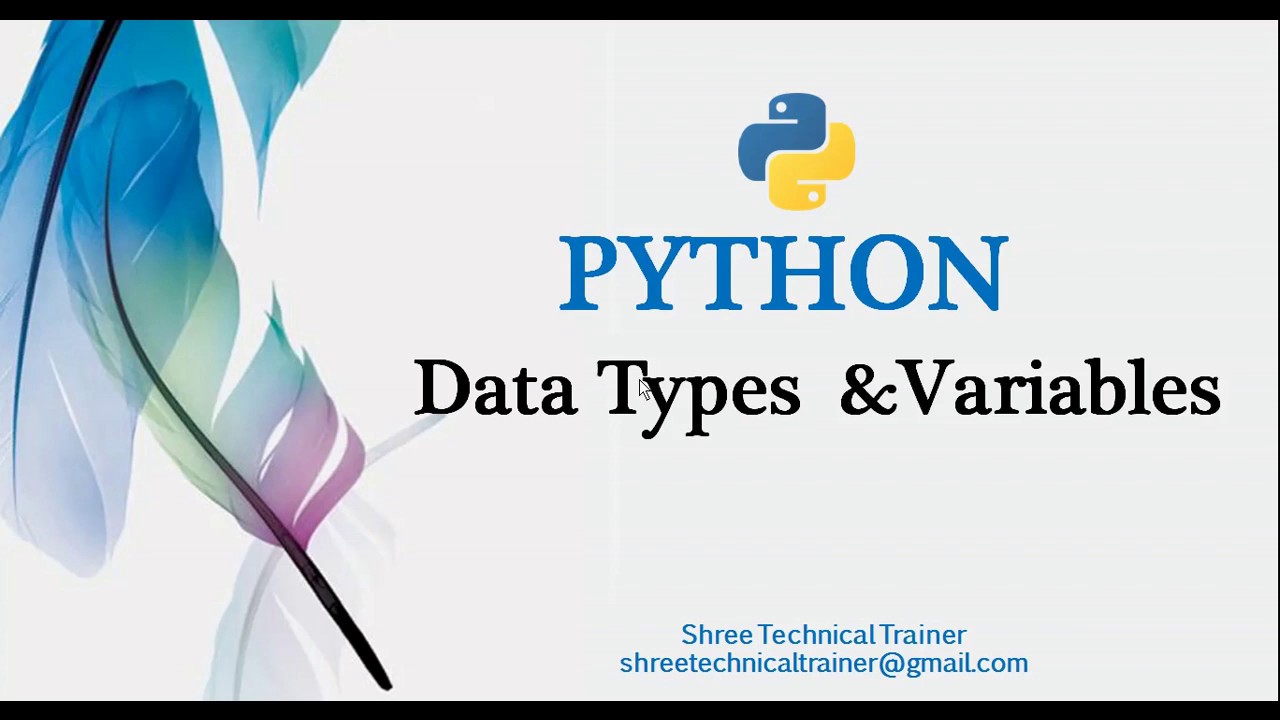 Python Data Types and Variables - YouTube