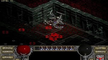 Diablo The Hell mod — challenging level 24 on multi doom (part 4)
