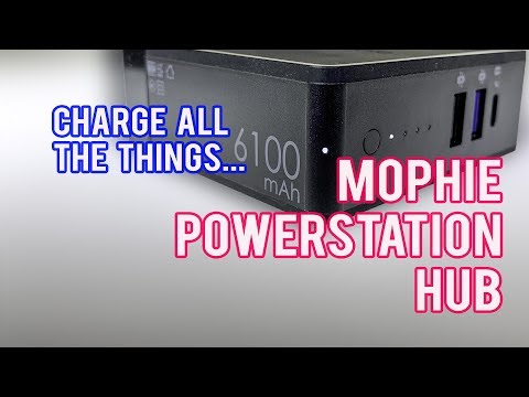 Mophie Powerstation Hub: 3 in 1 USB C Charger, Battery, and Portable Qi Mophie Powerstation Hub: 3 in 1 USB C Charger, Battery, and Portable Qi