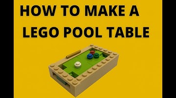 How to build a lego pool table!
