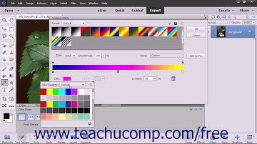 Photoshop Elements 2018 Tutorial Using the Gradient Editor Adobe Training