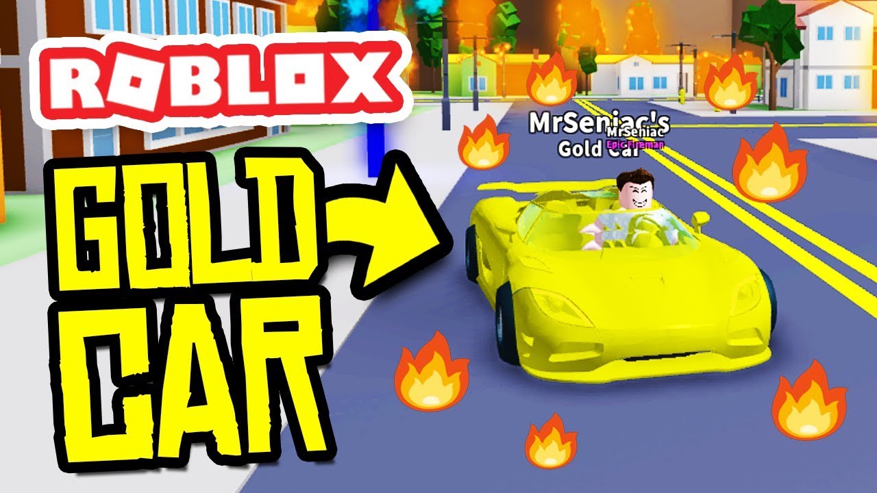 Buying The Gold Car In Roblox Fire Fighting Simulator Youtube - unlocking everything in fire fighting simulator with robux roblox adventures