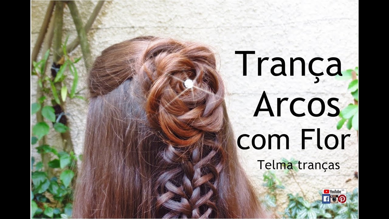 Tutorial de Trança Flor, Trenza Flor, Coiffure de Fleur - Telma tranças -  thptnganamst.edu.vn