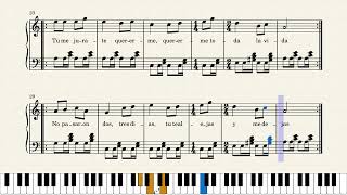 Ojos Azules - by Gilberto Rojas Enríquez (easy piano arrangement)