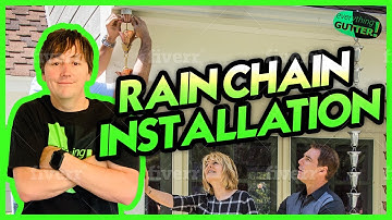How to install a RAIN CHAIN for Gutters