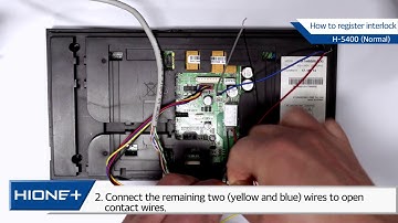 Hione Plus Smart Digital Door Lock :  How to register interlock after interphone mount (H-5400)