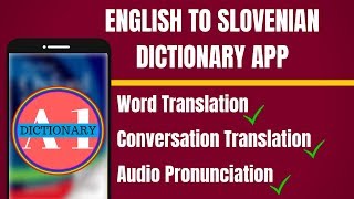 English To Slovenian Dictionary App | English to Slovenian Translation App screenshot 1