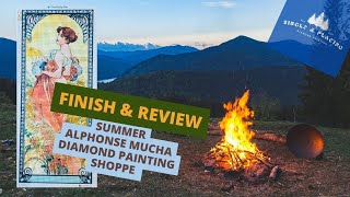 Finish & Review: Summer - Alphonse Mucha - Diamond Painting Shoppe #diamondpainting #review