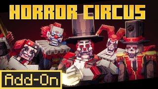 HORROR CIRCUS ADDON Adds 10 BOSSES in Minecraft Bedrock Survival screenshot 3