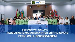 Pelepasan Mahasiswa ITSK RS dr. Soepraoen untuk Program Internship Jepang 2026