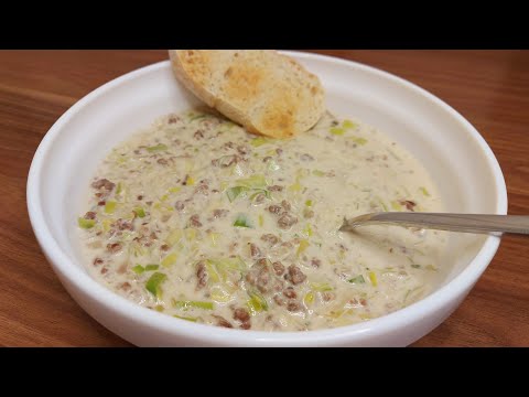 Video: Cheese Soup With Minced Meat