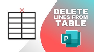 How to Delete Lines From a Table in Microsoft Publisher