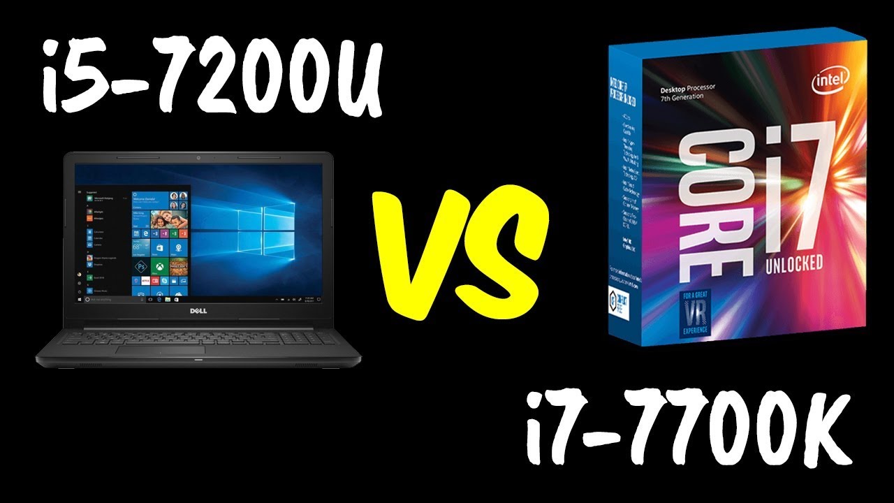💥i5-7200U vs i7-7700K 🔥Benchmarks Test! 🎮 [4K]