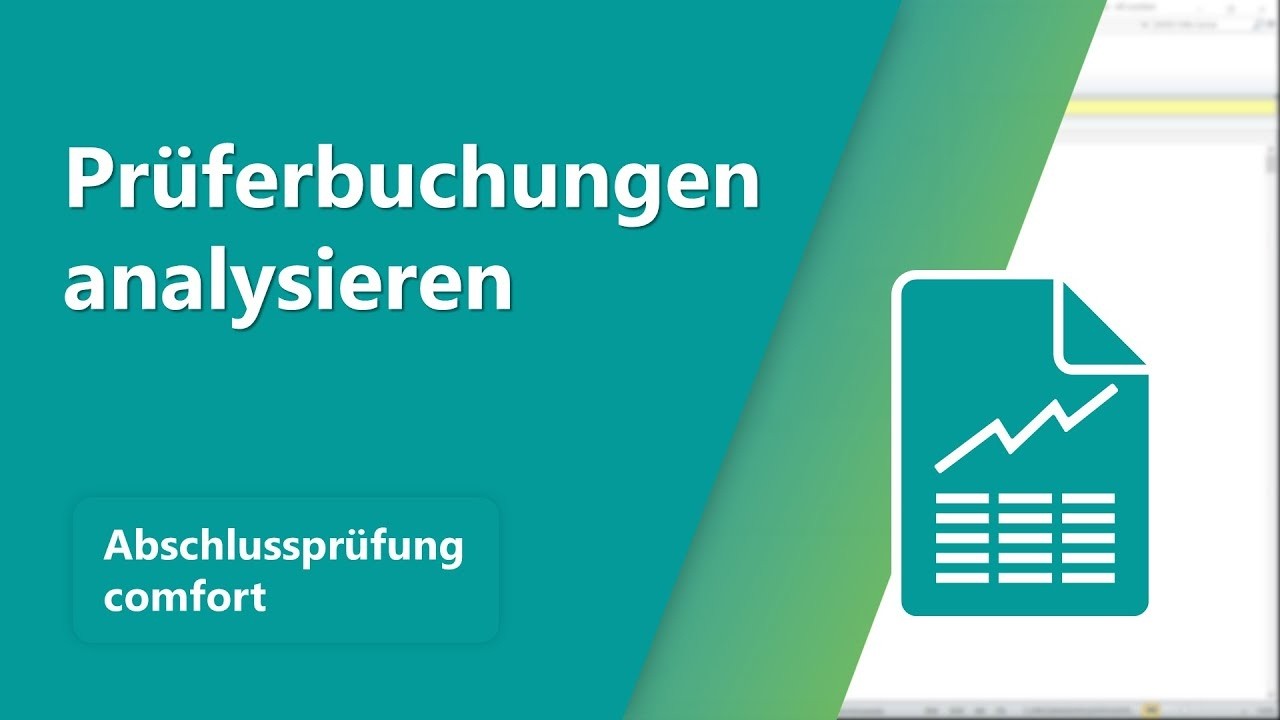 Prüferbuchungen analysieren