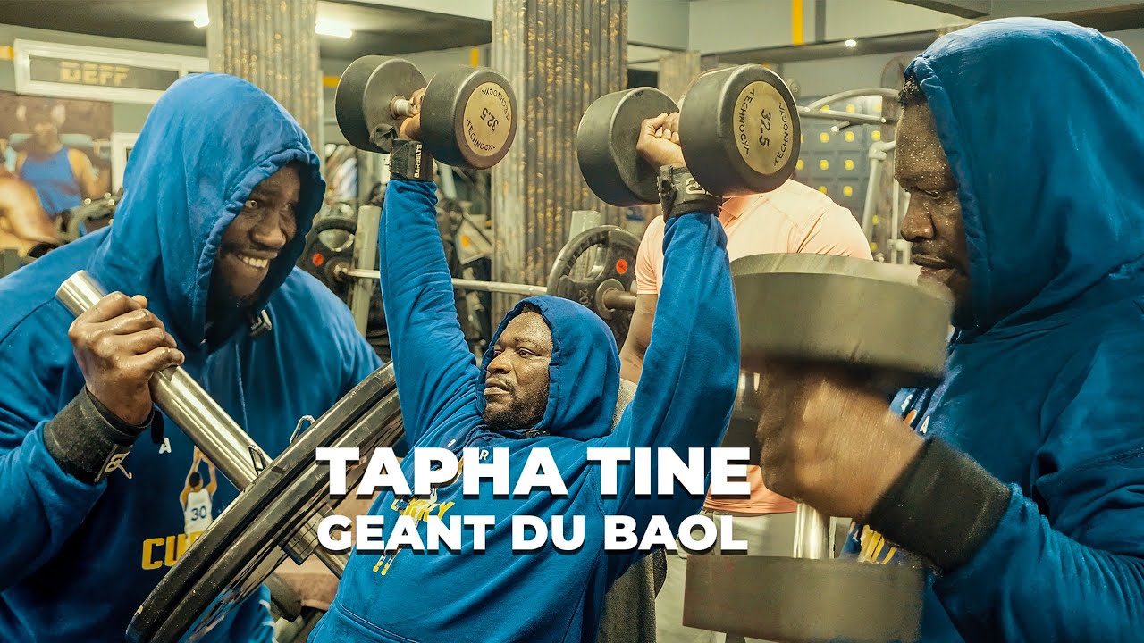 Les entraînements exclusifs de Tapha Tine le géant du Baol avec ses muscles saillants…