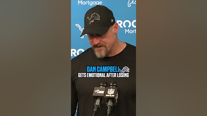 Dan Campbell sheds a few tears after loss 😢 #DanCampbell #Lions #Detriotlions #nfl