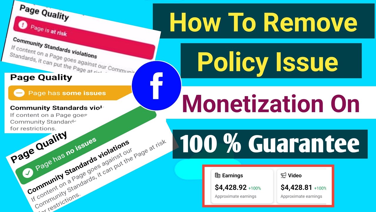How To Remove FB Page Policy Issue || Page Quality Green Kaise Kre # ...