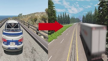 BeamNG drive with Steering Wheel, but if I crash, the car and the map changes