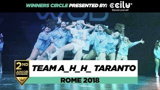 Team A_H_H Taranto | 2nd Place Jr Division | Winners Circle | World of Dance Rome 2018 | #WODIT18