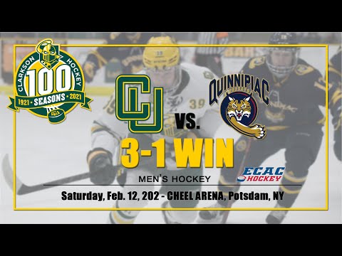 CLARKSON MEN'S HOCKEY - Golden Knights 3 - Quinnipiac 1, Feb. 12, 2022