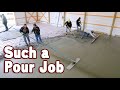 Pouring the 55yd Heated Concrete Floor - 40x72 Gambrel Post Frame Episode 19