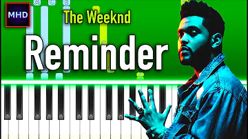 The Weeknd - Reminder - Piano Tutorial [EASY]