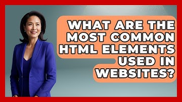 What Are the Most Common HTML Elements Used in Websites? | Simple HTML Studio News