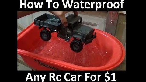 How To Waterproof Any RC Car Fast ! $1 Mod