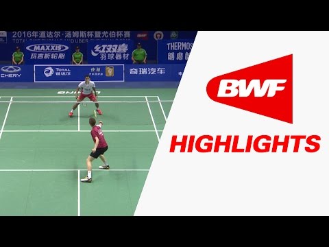 TOTAL BWF Thomas &amp; Uber Cups Finals 2016 | Badminton F-Thomas Cup–Highlights