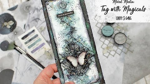 Mixed Media Tag with Magicals