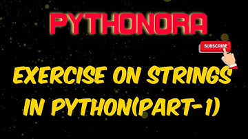 Exercise on strings in python(part-1)