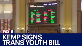 Kemp signs bill banning some gender-affirming care for trans youth