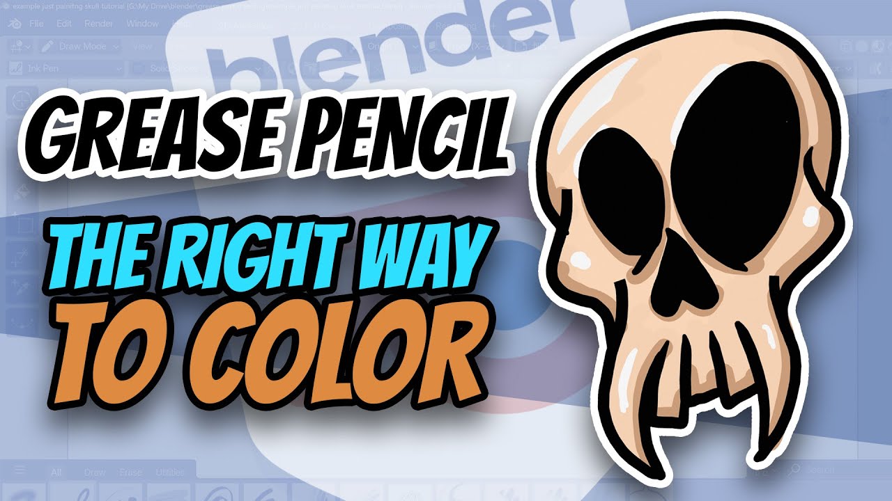 Карандаш Blender Grease Pencil — используете ли вы правильный метод окрашивания?