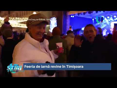 Feeria de iarnă revine în Timișoara