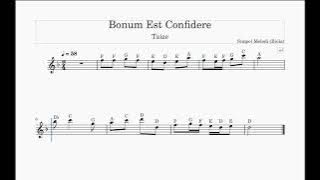 Bonum Est Confidere - Simpel Melodi Biola
