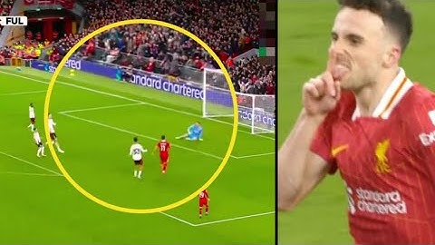 Diogo Jota goal vs Fulham, Liverpool 2-2 Fulham, Darwin Nunez assist, Premier league highlights