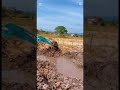 Amazing Excavator Working in Muddy Soil #construction#excavator#heavyequipment #cambodia#earthmoving
