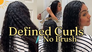 A Hydrating Frizz-Free 3b-4a Curly Hair Routine Using ✨Your Hands✨