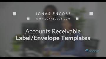Accounts Receivable - Label/Envelope Templates