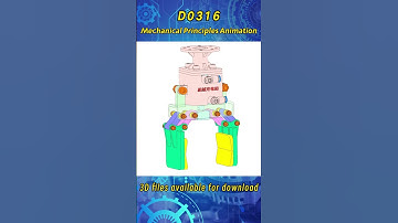 D0316.Gripper mechanism#mechanism #machine #solidworks3d #solidworks #gripper #principles