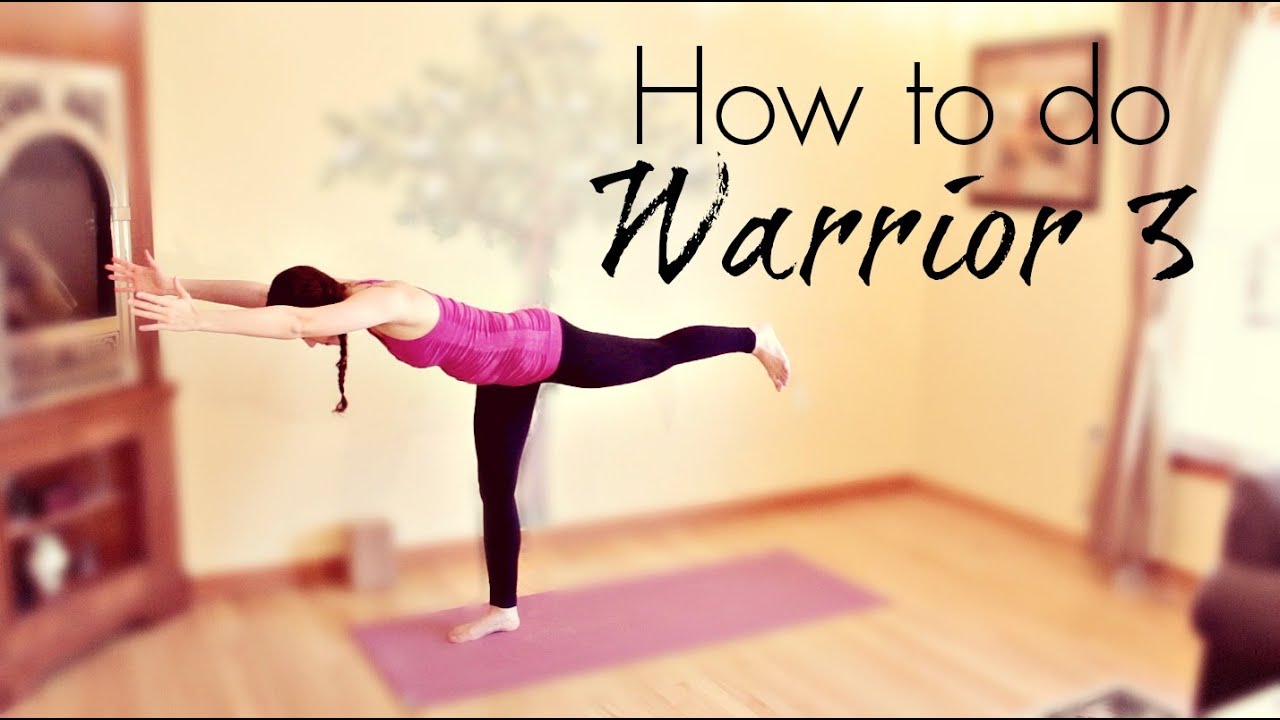 POWER YOGA WARRIOR POSES 1 2 3 - YouTube