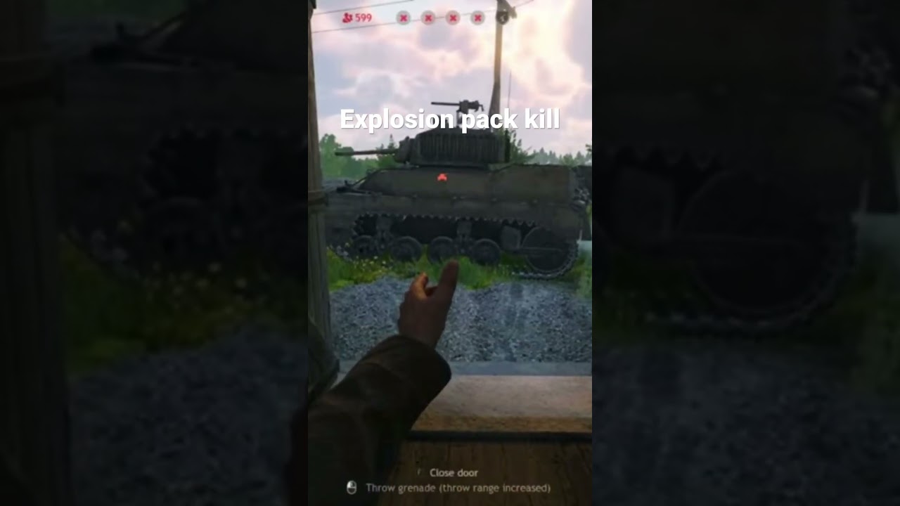 Explosion pack tank kill in Enlisted 